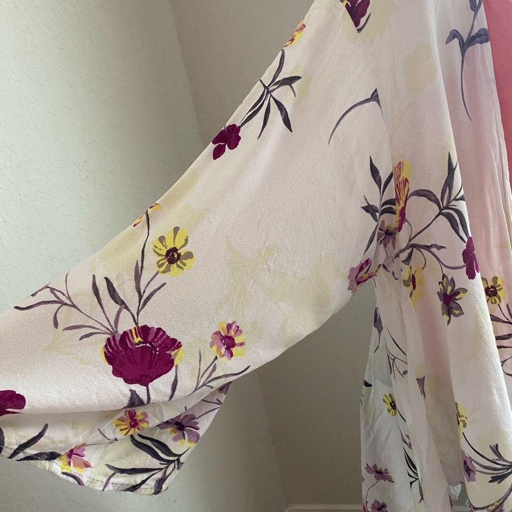 Torrid Floral Kimono womens XL beach vacation lounge - Picture 2 of 8